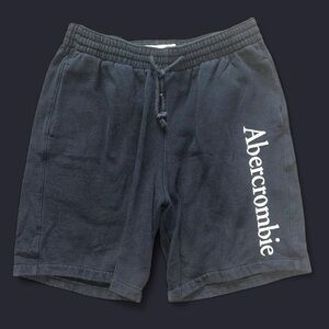 Abercrombie & Fitch Black Athletic Shorts with Drawstring